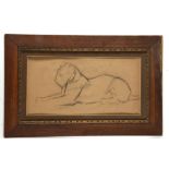 Manner of Pierre-Paul Jouve 1878, 'A Reclining Lioness', unsigned, mounted, glazed and framed, 22.