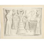 Massimo Campigli (Italian 1895-1971), 'Il Gioco Della Palla', mid 20th century, lithograph on