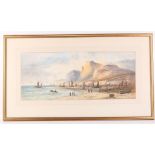 L. Lewis, late 19th Century English school. Pair of coastal marine views, south coast. With