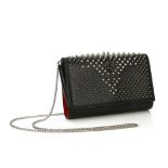Christian Louboutin Jurassic Spiked handbag, black leather with spike design to front, delicate