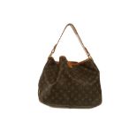 Louis Vuitton Delightful MM shopper, date code for 2010, monogram canvas with tan leather trim, 46cm