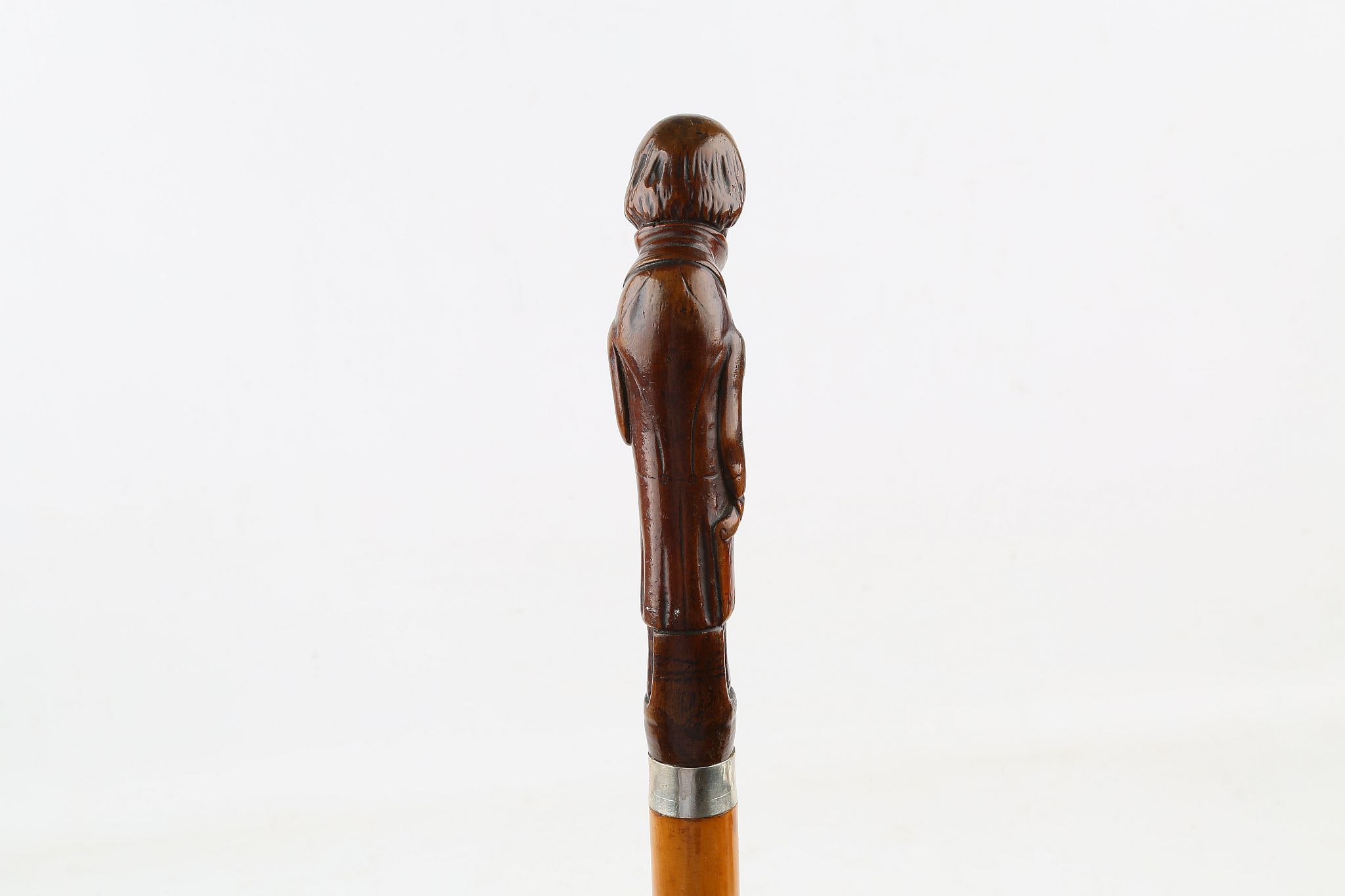 A MALACCA CANE, mounted with a full length figure of William Ewart Gladstone, 36 inches (92cm). - Image 3 of 6