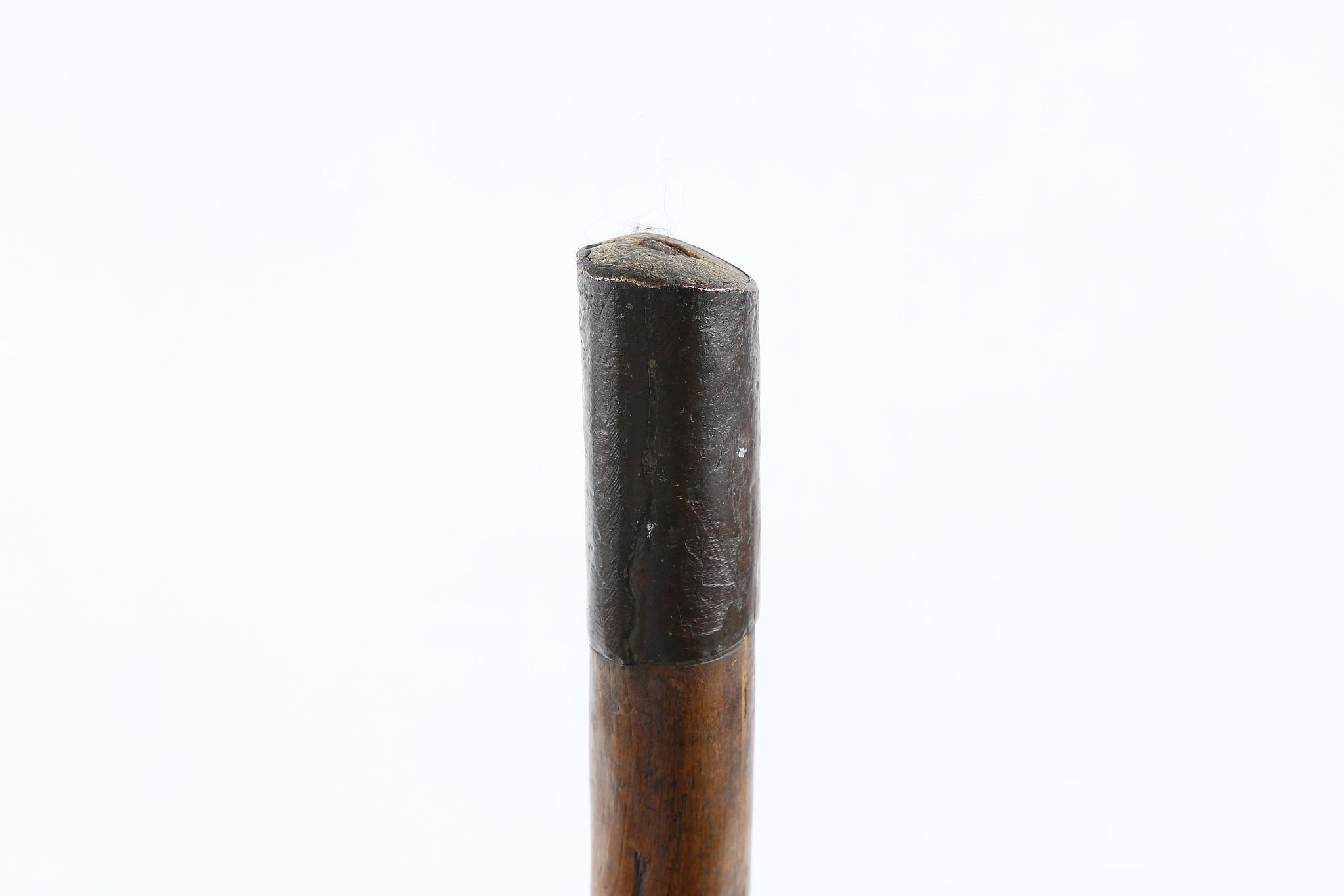 A GOOD EARLY 19TH CENTURY FOLK ART CANE, with profuse carved of people, animals and hunting - Image 8 of 8