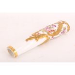 A FRENCH PORCELAIN CANE HANDLE BY CHOISY-LE-ROY, late 19th century, painted with sprays and