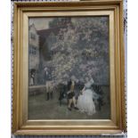 After Charles Haigh-Wood 1856-1927. 'Under the Apple Blossom' and 'Sweet Nothings'. A pair of