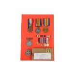 A COLLECTION OF MEDALS awarded to 2359 Private O.T. Ridgeway of 8 - London Regiment to include the