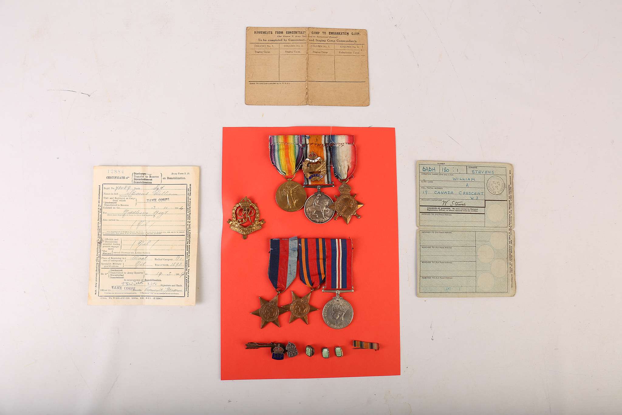 A SILVER 1914-1918 WWI MEDAL; a 1914-1919 Victory Medal and a 1914-15 Star, awarded to 5478 - Image 2 of 3