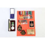 A RARE COLLECTION OF WWII WAAF MEDALS, miniatures and paperwork awarded to Squadron Officer P. A.