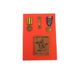 A TERRITORIAL FORCE WAR MEDAL 1914-1919, ribbon and miniature; and a Victory Medal 1914-1919 and