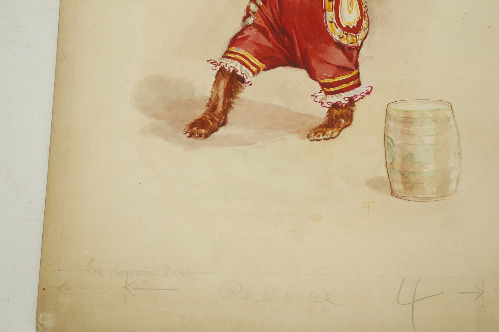 VICTORIAN CIRCUS ILLUSTRATIONS. Six original hand-coloured printed illustrations depicting various - Image 7 of 9