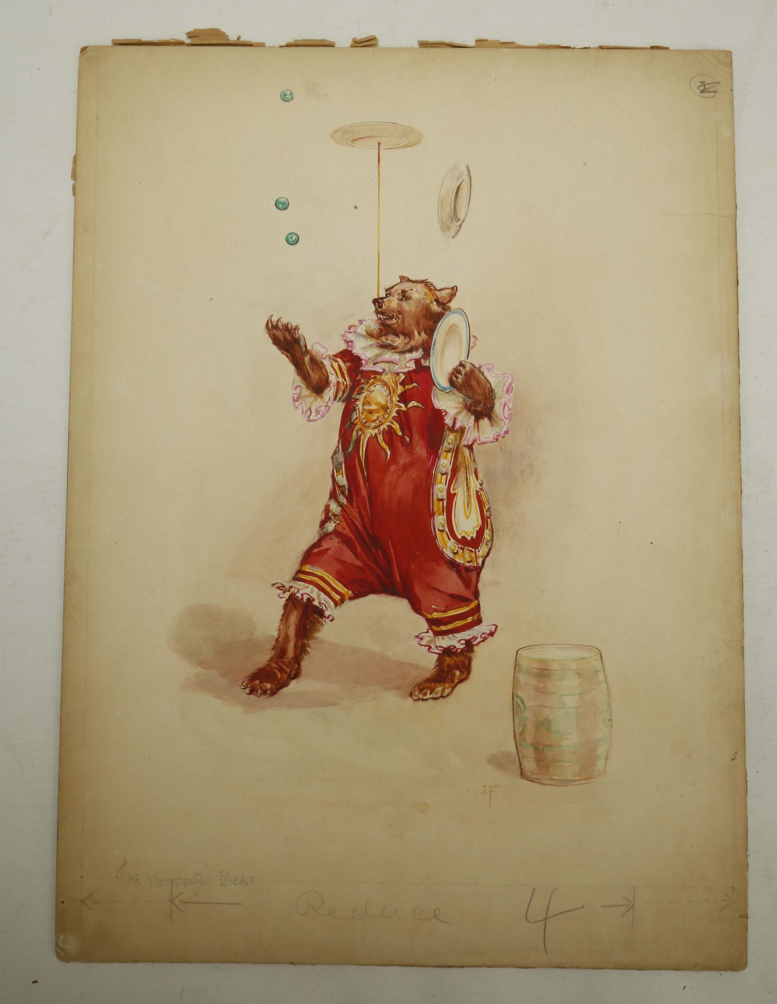 VICTORIAN CIRCUS ILLUSTRATIONS. Six original hand-coloured printed illustrations depicting various - Image 6 of 9