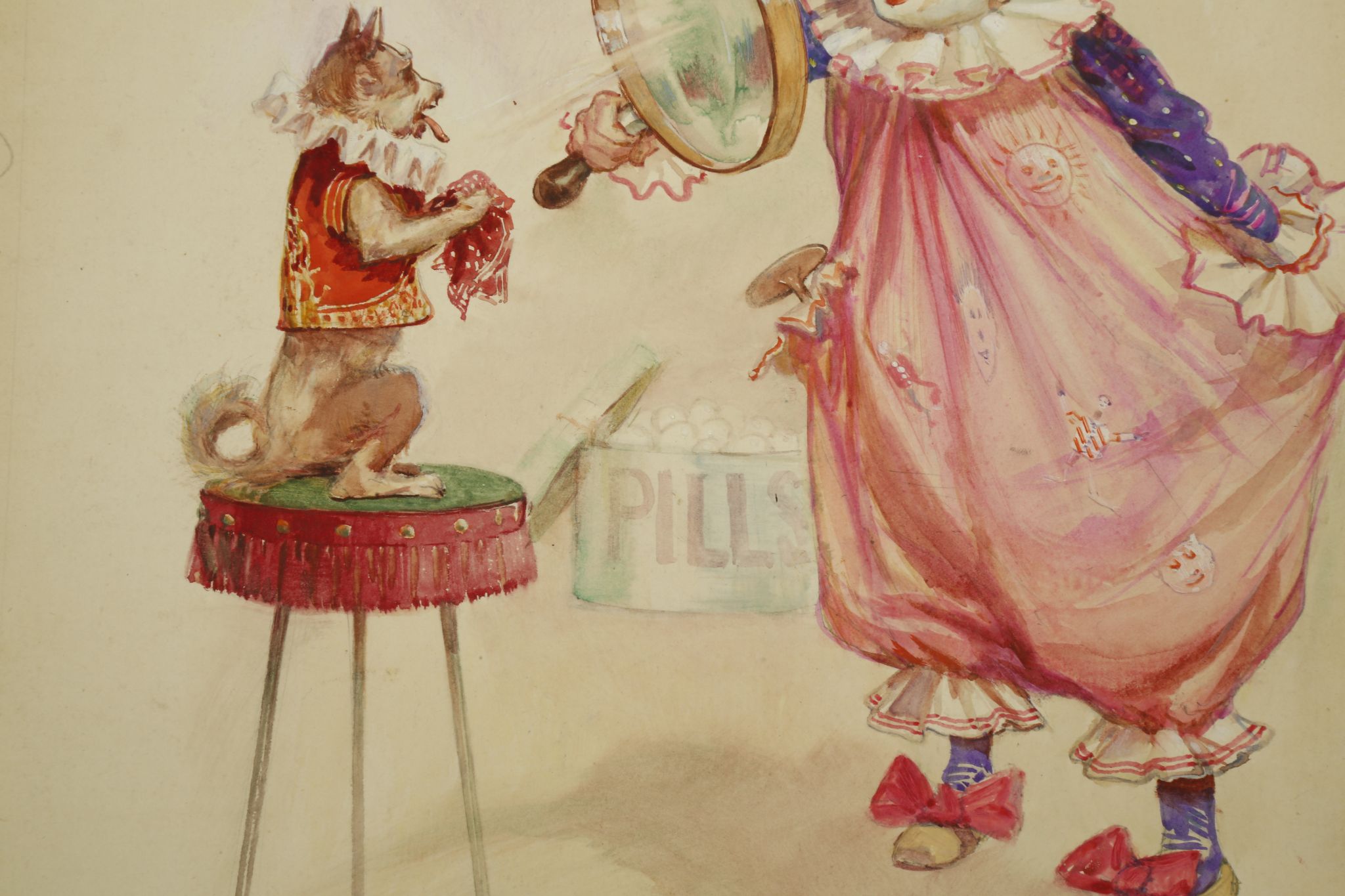 VICTORIAN CIRCUS ILLUSTRATIONS. Six original hand-coloured printed illustrations depicting various - Image 9 of 9