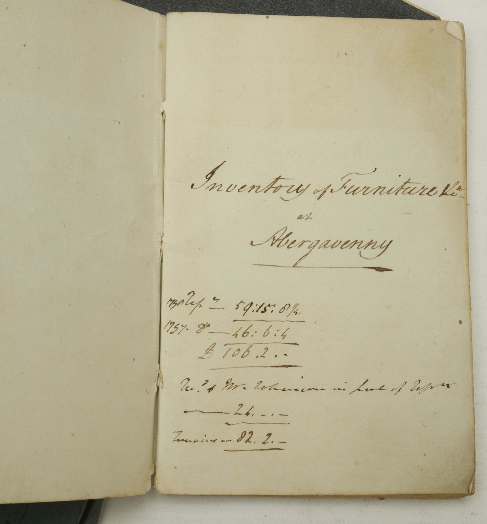 MSS - A small collection including 3 inventory's. [c. 1798-1850]. Including: 'Inventory of Plate - Image 3 of 5