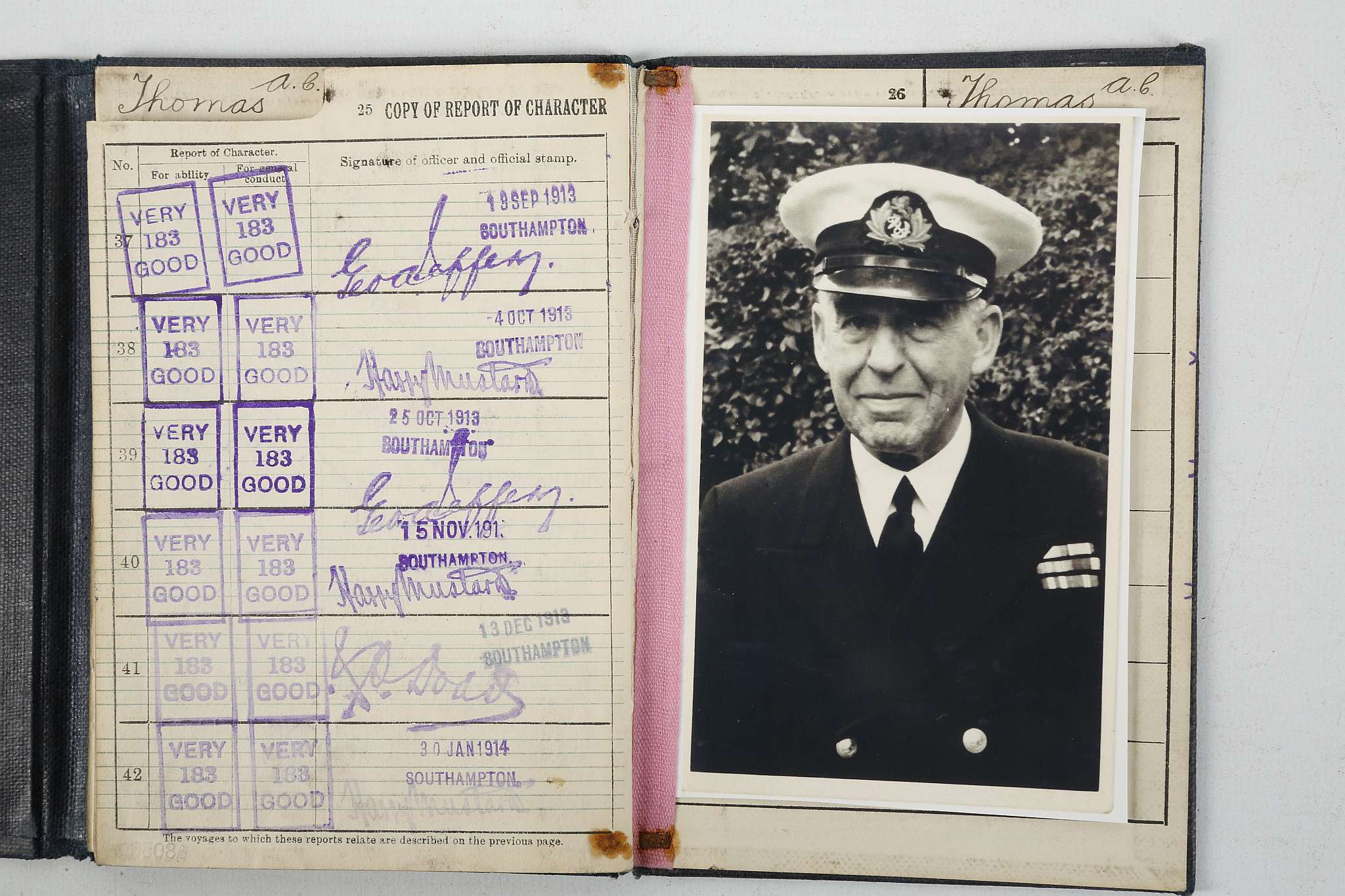 R.M.S. TITANIC - Albert Charles THOMAS (1889-1973).  "No. 680500. Continuous Certificate of - Image 4 of 7