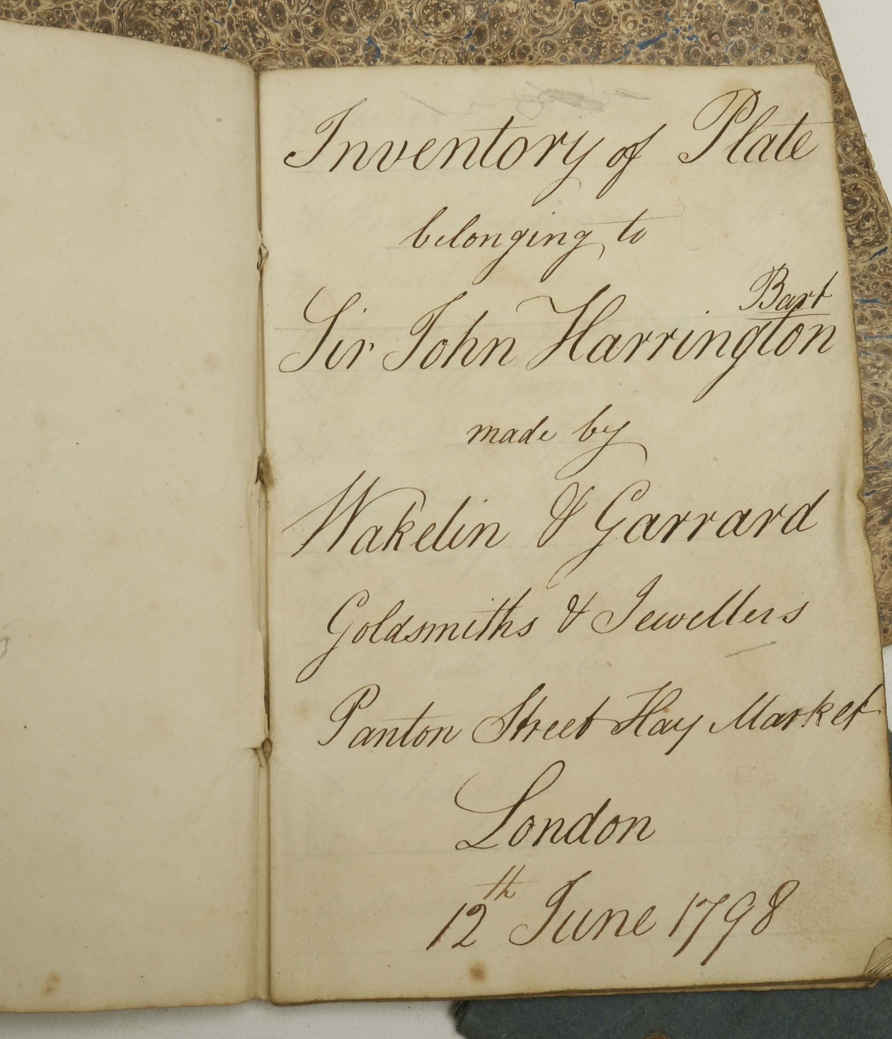 MSS - A small collection including 3 inventory's. [c. 1798-1850]. Including: 'Inventory of Plate - Image 2 of 5