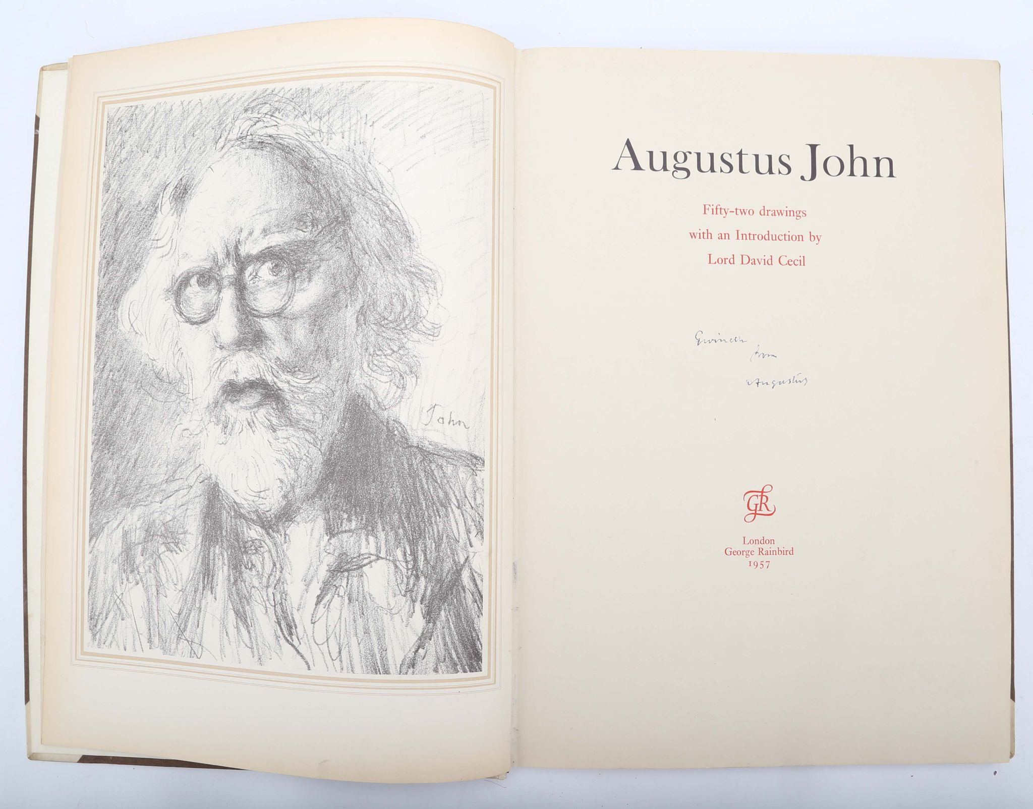 JOHN, Augustus (1878-1961). Augustus John. Fifty-two drawings with an Introduction by Lord David