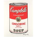 ANDY WARHOL (AMERICAN, 1928-1987), 'CAMPBELL'S SOUP', screenprint in colours, signed in the plate,