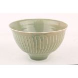 DAVID LEACH, (BRITISH, 1911 - 2005), porcelain studio pottery bowl, late 20th century,  celedon