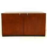 A PAIR OF JOHN & SYLVIA REID 1960s TEAK SIDEBOARDS, MANUFACTURED BY STAG, with double cupboard,