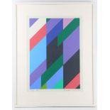 BRIDGET RILEY, (BRITISH b. 1931) 'SHADE', 1992. Screenprint in colours, signed, titled, dated, and
