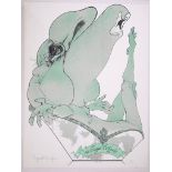 GERALD SCARFE CBE (BRITISH b.1936), ‘Marquis de Gaulle’, 1969, lithograph in colours, signed and