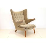 A MID 20th CENTURY PAPA BEAR ARMCHAIR, designed by Hans Wegner, manufactured by A. P. Stolen, with