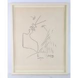 JEAN COCTEAU (FRENCH 1889-1963), 'LES AMOUREUX', 1955, lithograph on Arches, signed, titled, dated