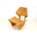 A 1960s GJ BOW CHAIR, DESIGNED BY GRETE JALK, PRODUCED BY POUL JEPPESEN MOBELFABRIK, DENMARK, teak