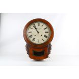 EARLY 19TH CENTURY ENGLISH WALNUT WALL CLOCK BY CAMERER KUSS & CO, NEW OXFORD STREET the case with