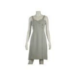 Valentino pale blue silk dress, belt style straps, size UK 8