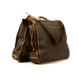 Louis Vuitton five hanger garment carrier, date code for 1995, monogram canvas and tan leather, with