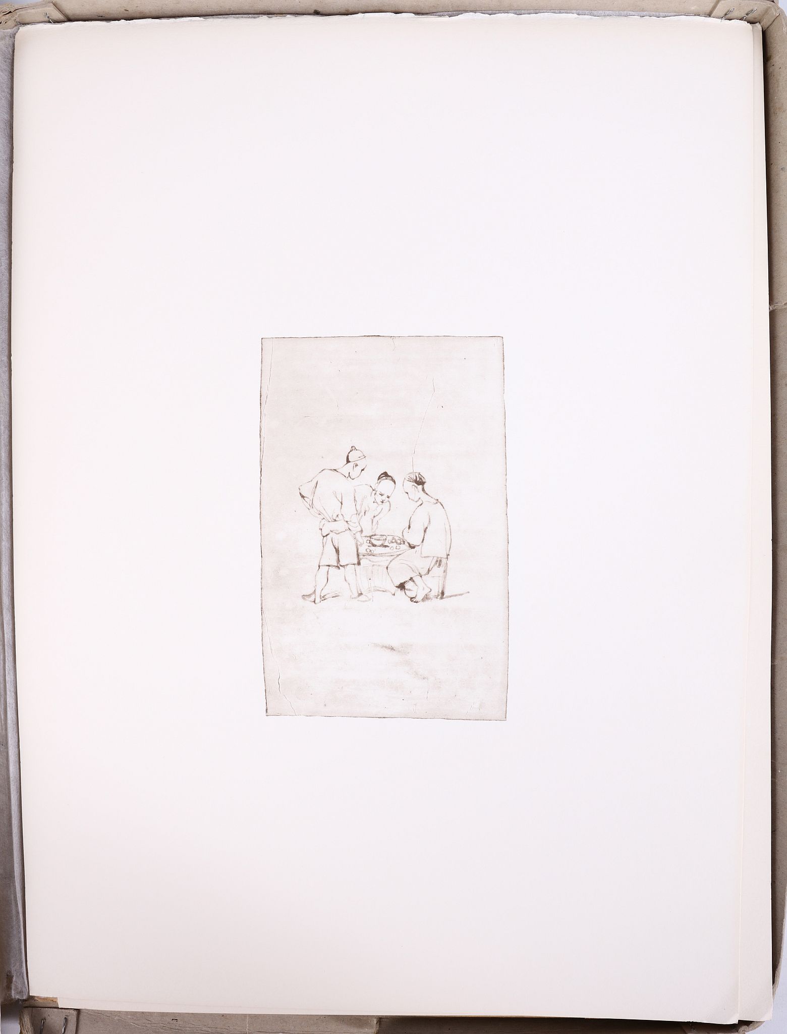 George Chinnery (1774-1852). A fine facsimile portfolio of six drawings of life in China in the - Image 6 of 7