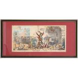 Topical Political Interest: After George Cruikshank 1792-1878. 'The Return of Office'. Engraving