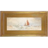 R. Warren Vernon, late 19th Century. 'Zandvoort Sands, Holland' and 'Dutch Trawlers'. A pair of