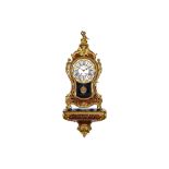 A LARGE 19TH CENTURY FRENCH 'BOULLE' STYLE TORTOISESHELL, BRASS INLAID AND GILT BRONZE MOUNTED