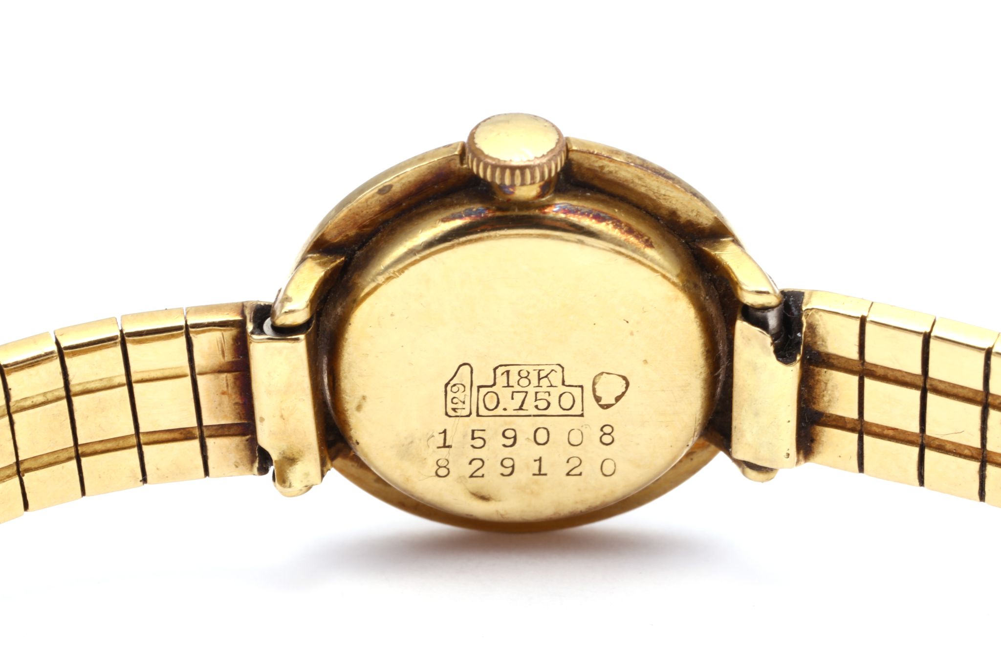 LADIES BOREL DRESS WATCH A ladies vintage 18ct yellow gold Borel dress watch, with signed circular - Image 4 of 4