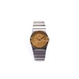 OMEGA CONSTELLATION WRISTWATCH  A Gents c.1990 stainless steel and 18ct Gold Omega - Constellation