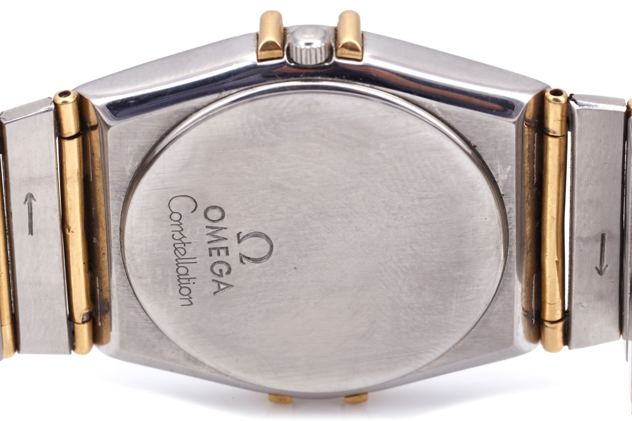 OMEGA CONSTELLATION DAY-DATE WRISTWATCH A gents stainless steel and 18ct gold 'Omega - Image 4 of 4