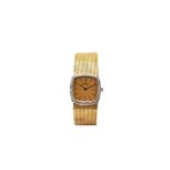 LADIES PIAGET DRESS WATCH A ladies 18ct yellow gold Piaget dress watch, with signed brushed