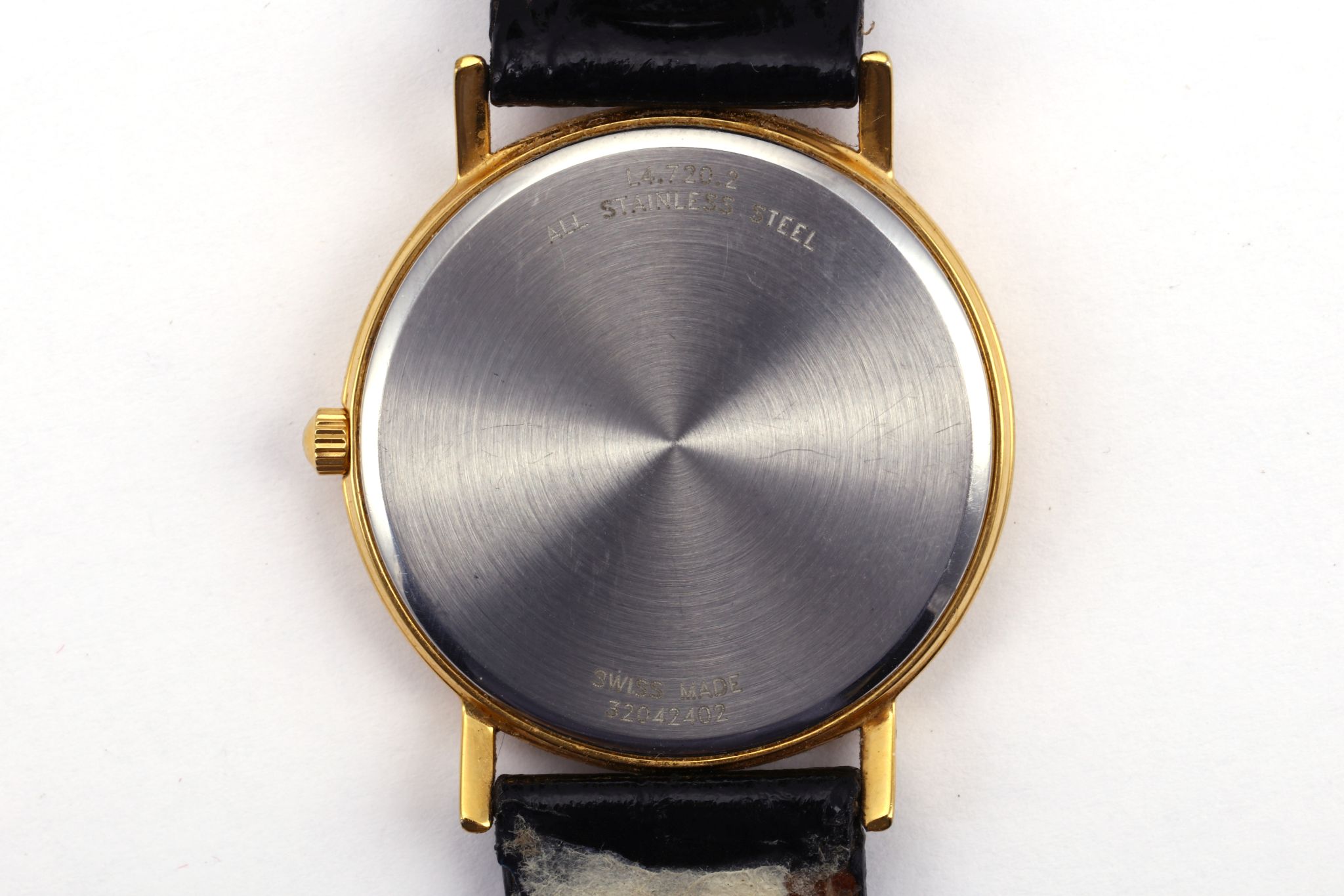 GENTS LONGINES DRESS WATCH  A gents gold plated Longines dress watch, with white dial, Roman - Image 4 of 4