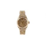 ******WITHDRAWN********** LADIES ROLEX OYSTER PERPETUAL DATEJUST WRISTWATCH A ladies C.1970's 18ct