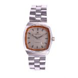 LADIES ZENITH WRISTWATCH A ladies c.1970's stainless steel Zenith Automatic wristwatch, with