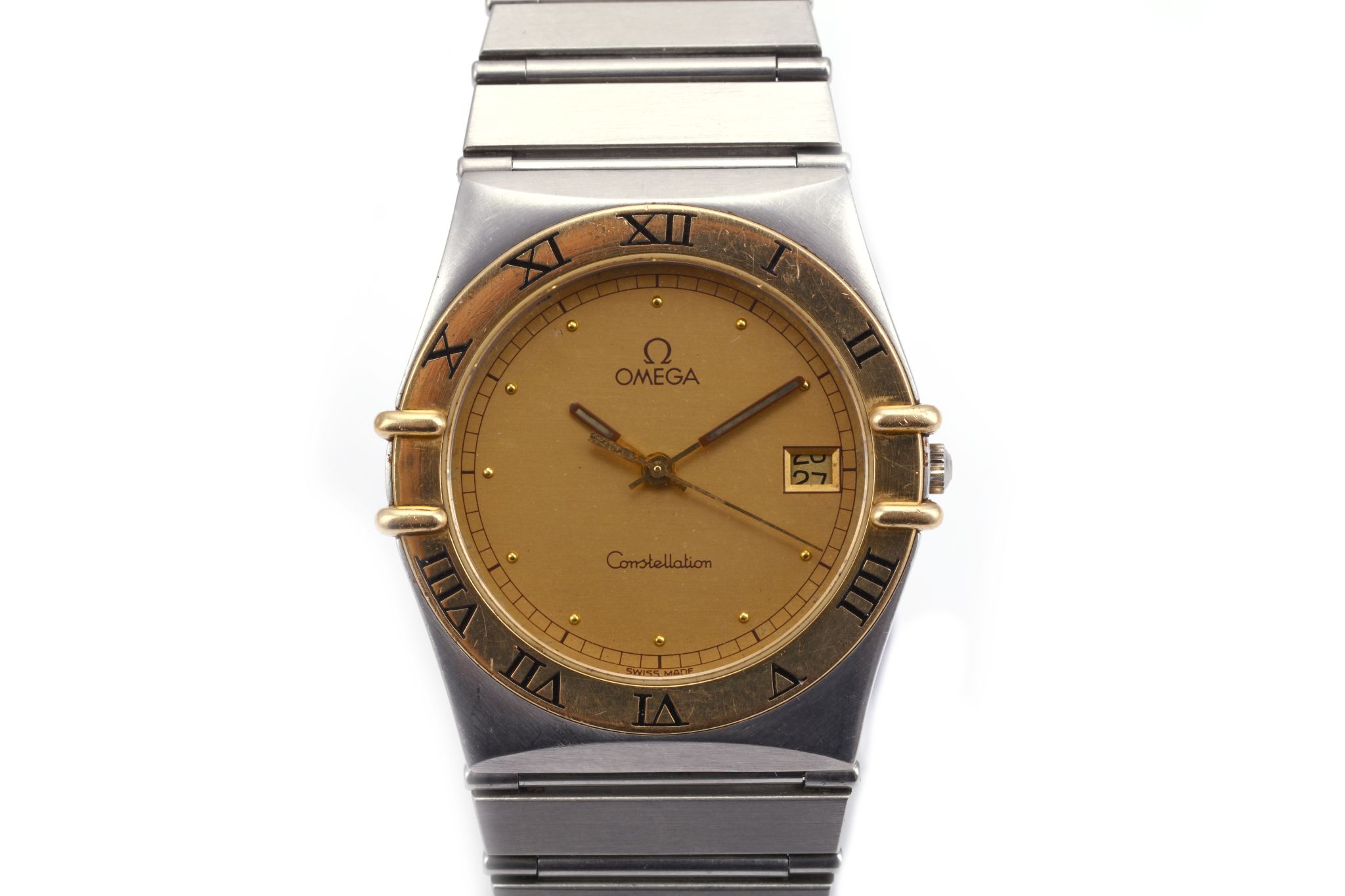 OMEGA CONSTELLATION WRISTWATCH  A Gents c.1990 stainless steel and 18ct Gold Omega - Constellation - Image 2 of 4