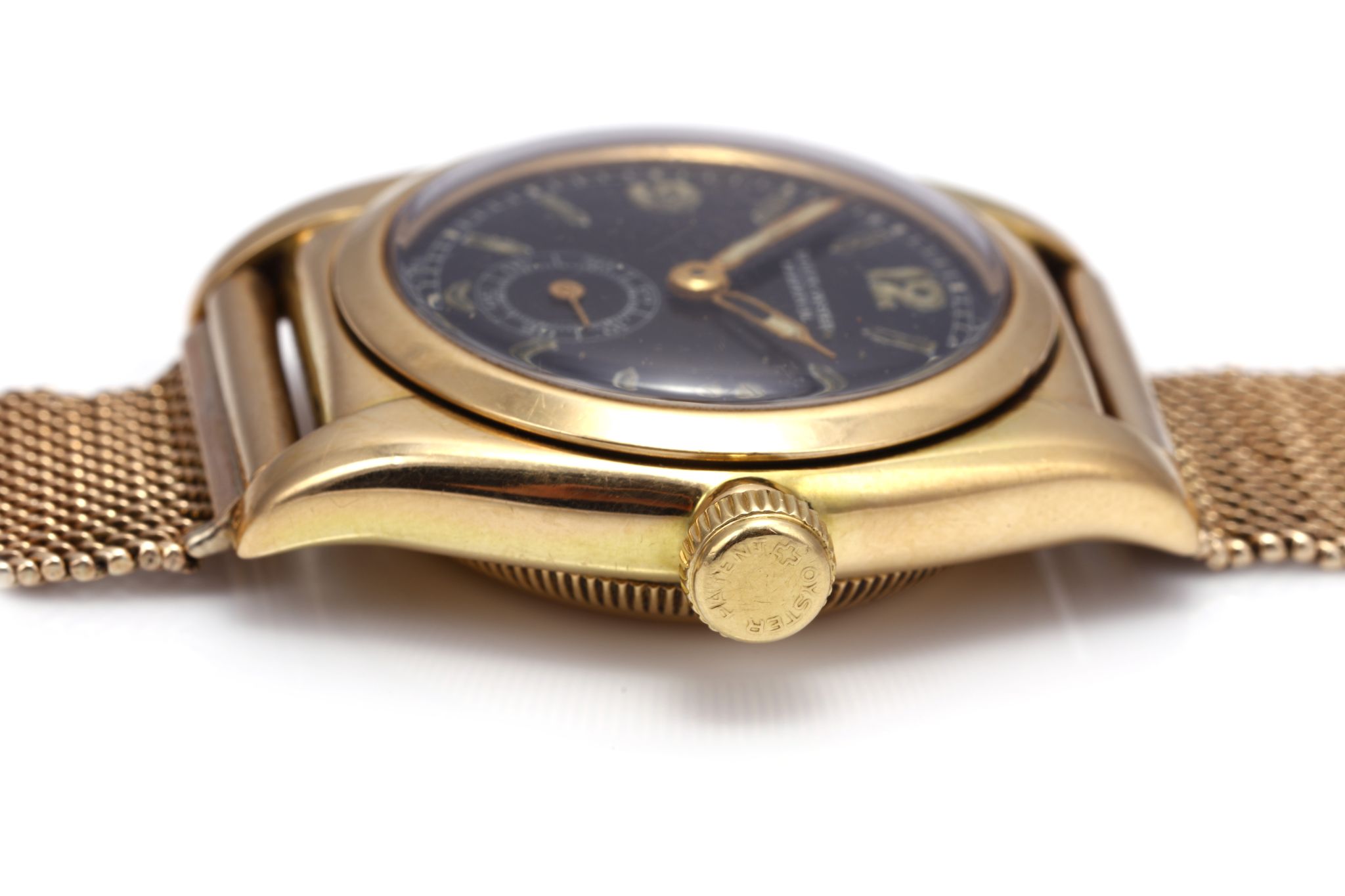 GENTS ROLEX OYSTER PERPETUAL WRISTWATCH A  gents rare c.1935 18ct gold Rolex Oyster Perpetual - Image 3 of 10