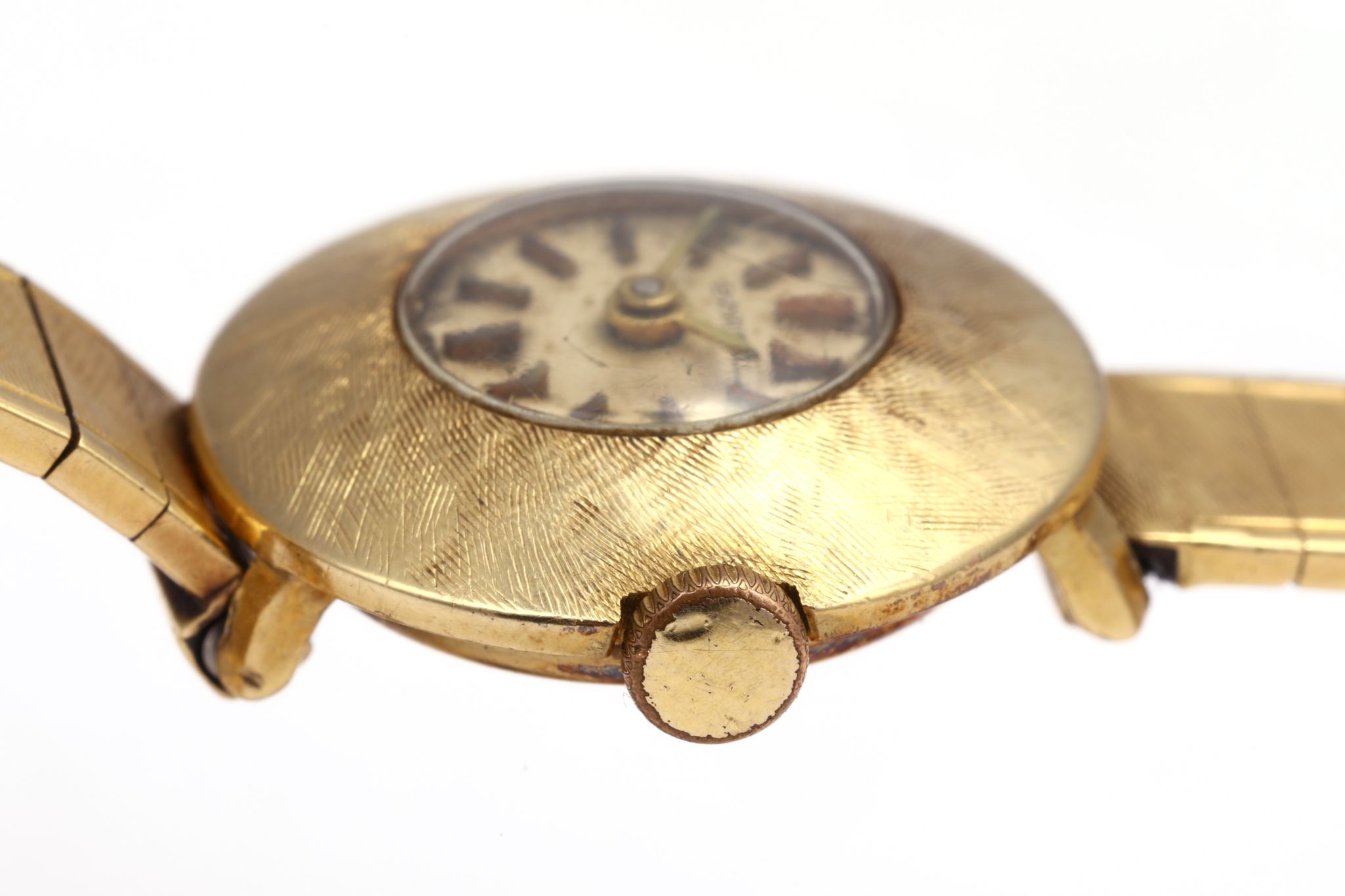 LADIES BOREL DRESS WATCH A ladies vintage 18ct yellow gold Borel dress watch, with signed circular - Image 3 of 4