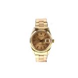 GENTS ROLEX OYSTER PERPETUAL DATE WRISTWATCH A gents C.1970's gold capped Rolex Oyster Perpetual