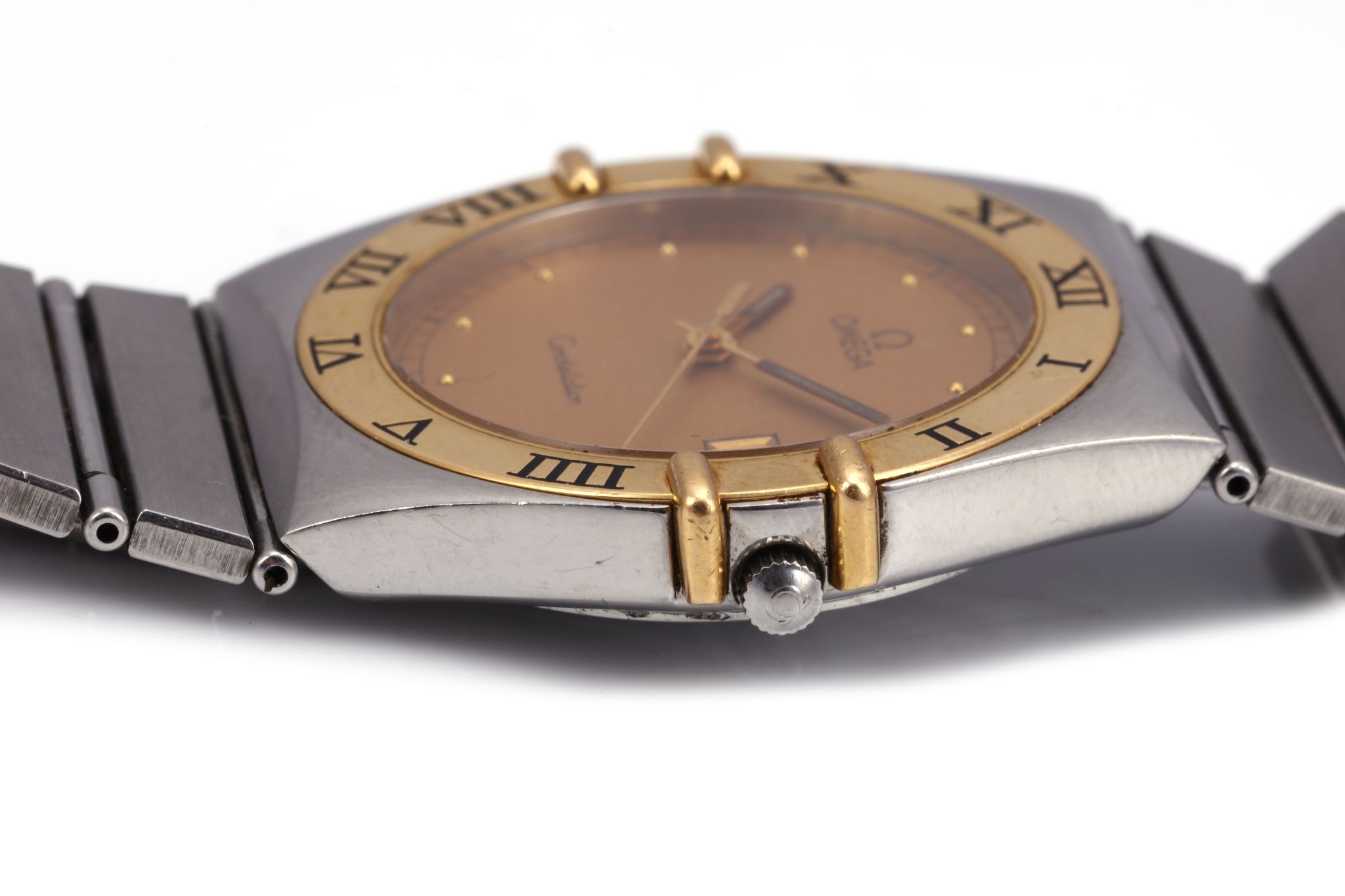 OMEGA CONSTELLATION WRISTWATCH  A Gents c.1990 stainless steel and 18ct Gold Omega - Constellation - Image 3 of 4