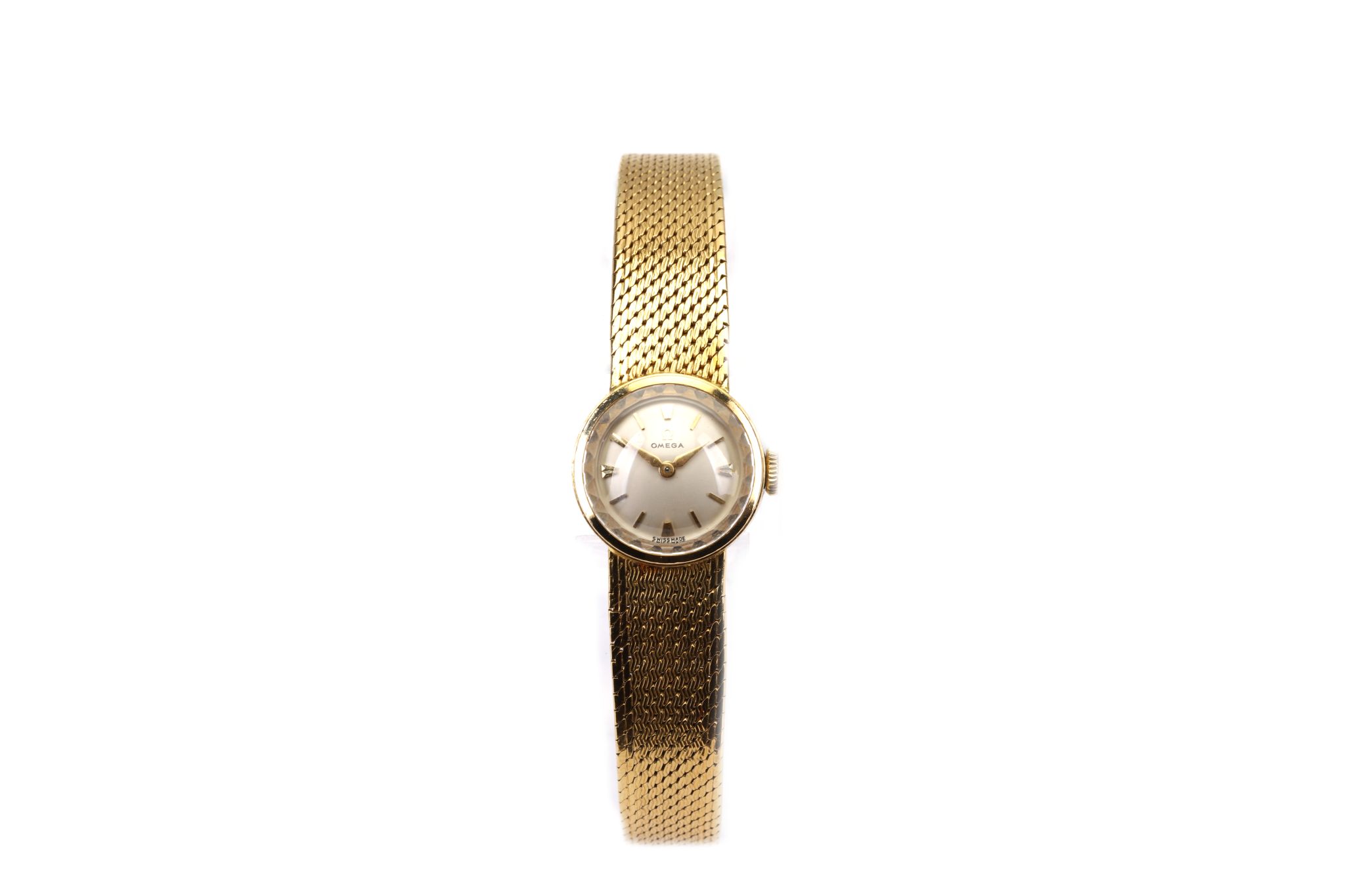 LADIES OMEGA DRESS WATCH A ladies c.1960's 18ct gold Omega 'Sapphettes' range dress watch, with