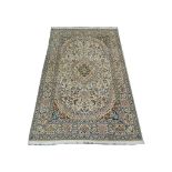 A Persian  wool and silk Nain carpet, 3.12m x 1.98m, condition rating A.