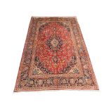 A Persian Kashan carpet, Central Iran, 3.05m x 2.00m, condition rating A